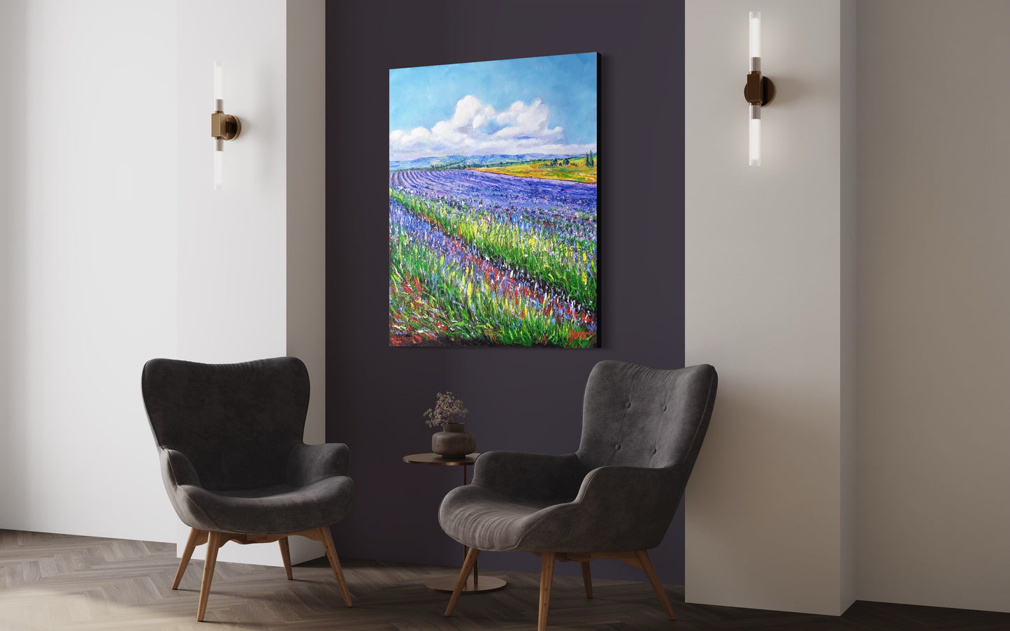 Clouds Over the Lavender Fields