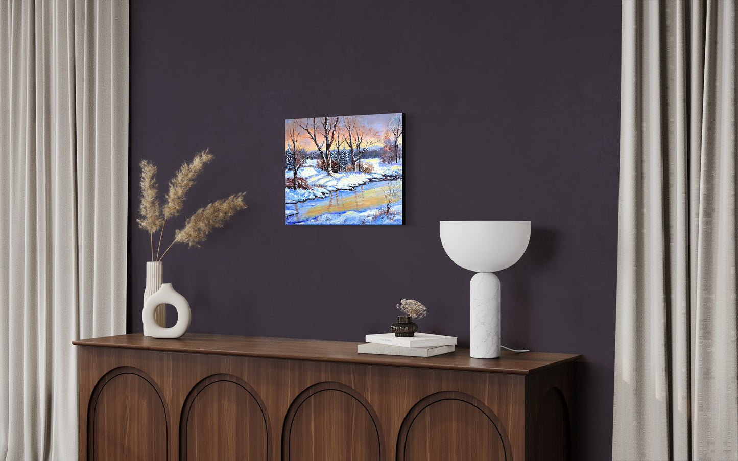 Sunset on the Frozen Creek (SOLD)