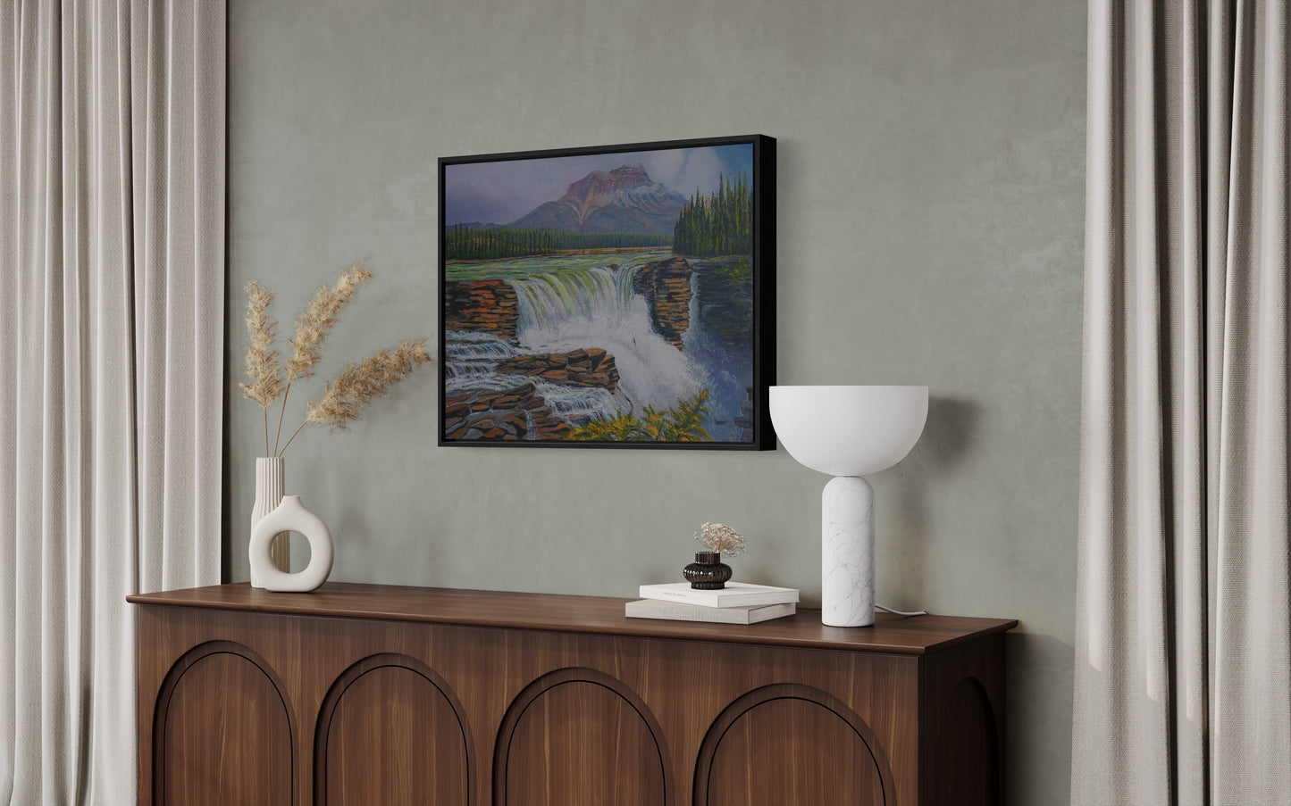 Thundering Athabasca Fall, Jasper, Alberta