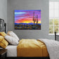 Dawn at the saguaro Land