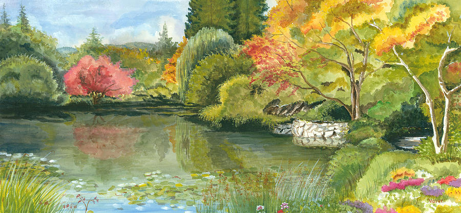 Fall Reflections Butchart Gardens